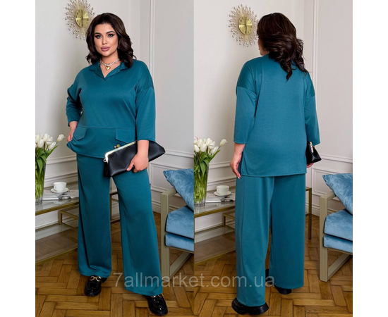 Фотография Костюм двойка женский евро трикотаж  размеры 46-60 "LADA" недорого от прямого поставщик, изображение 2