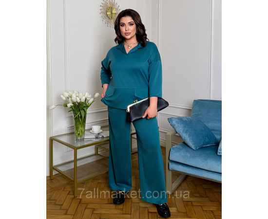 Фотография Костюм двойка женский евро трикотаж  размеры 46-60 "LADA" недорого от прямого поставщик, изображение 3