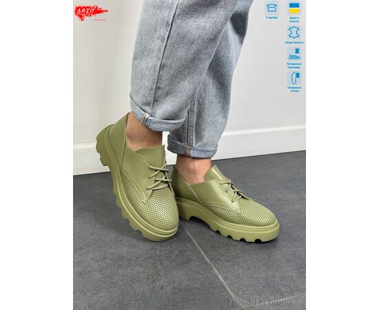 Фотография Туфли женские стильные Лето 190 олива ш. (6 пар р.36-40) "ARTO" недорого оптом от прямого поставщика, изображение 3