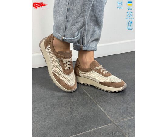 Кросівки жіночі модні Літо 181 візон з-т. (8 пар р.36-41) "ARTO" недорого оптом від прямого постачальника, зображення 2