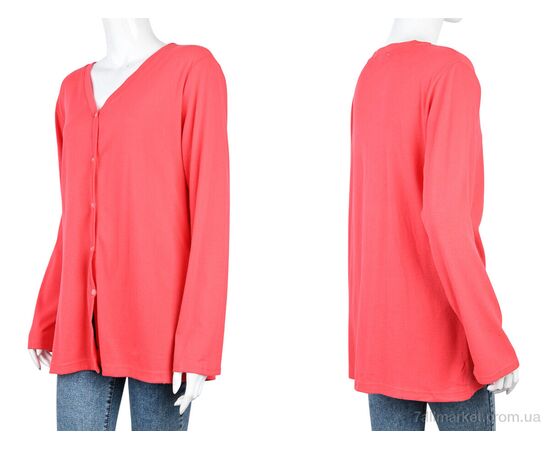 Кофта жіноча Весна/осінь B027-4 red (10685) (6 шт. р.сіткаXL-2XL) "Obuvok" недорого оптом від прямого постачальника, зображення 3