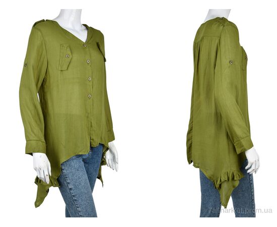 Сорочка жіноча Літо B0105-4 (10892) green (4 шт. р.сіткаL-XL) "Obuvok" недорого оптом від прямого постачальника, зображення 3