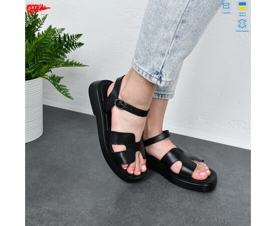 Фотография Босоножки женские летние Лето 430 чорний к. (8 пар р.36-41) "ARTO" недорого оптом от прямого поставщика, изображение 4