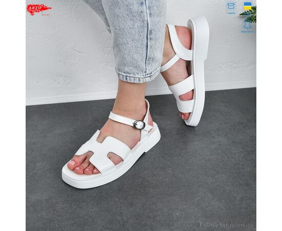 Фотография Босоножки женские летние Лето 430 білий к. (8 пар р.36-41) "ARTO" недорого оптом от прямого поставщика, изображение 3