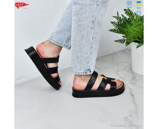 Фотография Шлепки женские облегченные Лето 197 чорий к. (8 пар р.36-41) "ARTO" недорого оптом от прямого поставщика, изображение 2