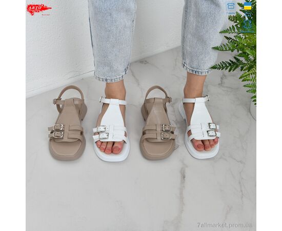 Босоніжки жіночі літні Літо 538 білий к. (8 пар р.36-41) "ARTO" недорого оптом від прямого постачальника, зображення 3