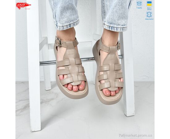 Фотография Босоножки женские летние Лето 178 латте к. (8 пар р.36-41) "ARTO" недорого оптом от прямого поставщика, изображение 2