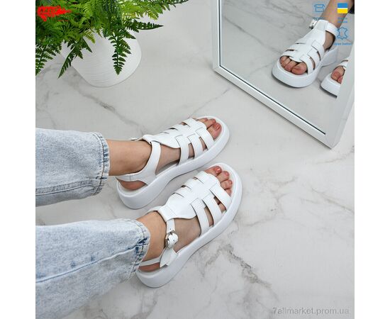 Босоніжки жіночі літні Літо 178 білий к. (8 пар р.36-41) "ARTO" недорого оптом від прямого постачальника, зображення 2