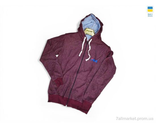 Фотография Батник мужской Весна/осень 23FI бордовий (4 шт. р.сетка M-2XL) "Sport style" недорого оптом от прямого поставщика, изображение 2