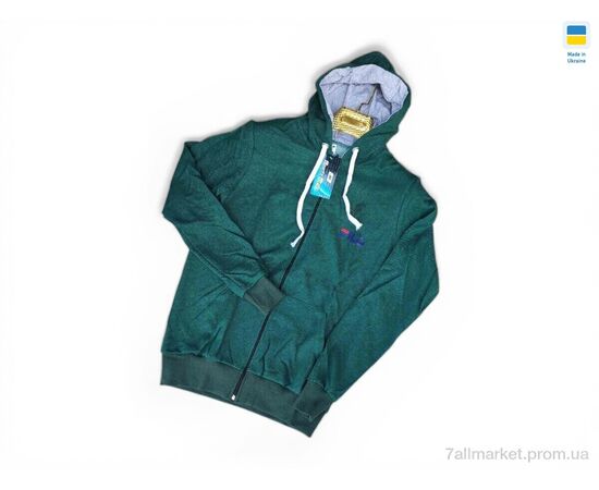 Фотография Батник мужской Весна/осень 23FI зелений (4 шт. р.сетка M-2XL) "Sport style" недорого оптом от прямого поставщика, изображение 2