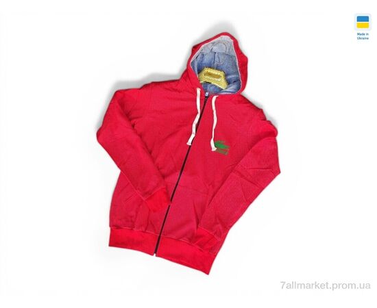 Фотография Батник мужской Весна/осень 23LA червоний (4 шт. р.сетка M-2XL) "Sport style" недорого оптом от прямого поставщика, изображение 2