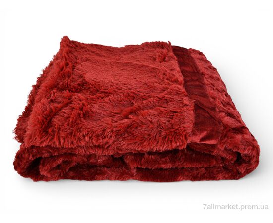 Фотография Плед  Травка 220х240 red (08977) (1 шт. р.сетка One size) "Obuvok" недорого оптом от прямого поставщика, изображение 2