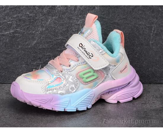 Фотография Кроссовки детские модные Весна/осень A158-2 (8 пар р.26-31) "Ok Shoes" недорого оптом от прямого поставщика, изображение 2