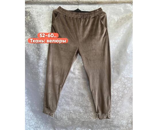 Фотография Спортивные штаны женские, на манжете/батал р-ры 52-60 (5цв)"STELLA" недорого от прямого поставщика, изображение 2