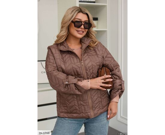 Жіноча куртка плащівка на синтепоні р.46-48;50-52;54-56;58-60 (8кол.) "VLADA" купити недорого від прямого постачальника, зображення 14