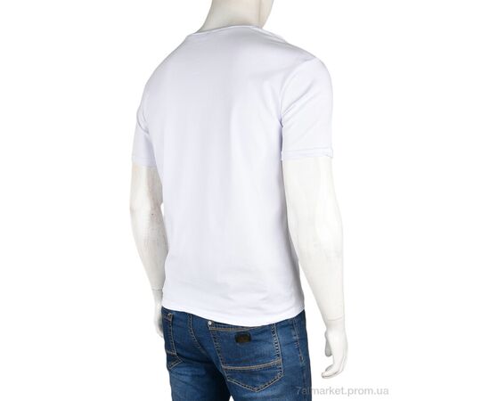 Фотография Футболка мужская Лето FM-2 (10961) white (4 шт. р.сетка S-2XL) "Obuvok" недорого оптом от прямого поставщика, изображение 2