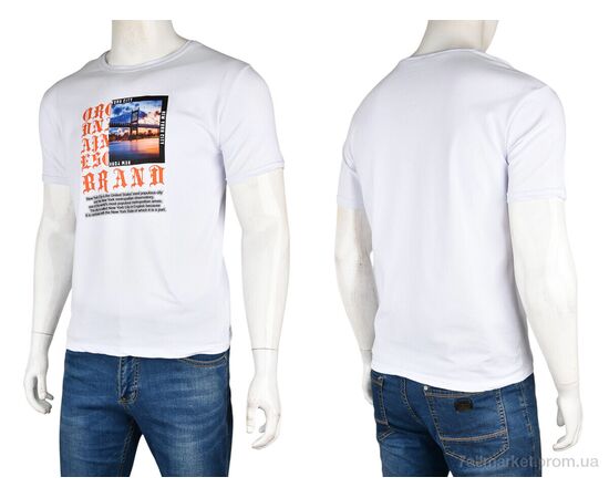 Фотография Футболка мужская Лето FM-2 (10961) white (4 шт. р.сетка S-2XL) "Obuvok" недорого оптом от прямого поставщика, изображение 3