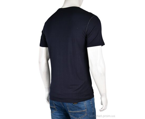 Фотография Футболка мужская Лето S-HZ-2 (10960) navy (4 шт. р.сетка M-2XL) "Obuvok" недорого оптом от прямого поставщика, изображение 2