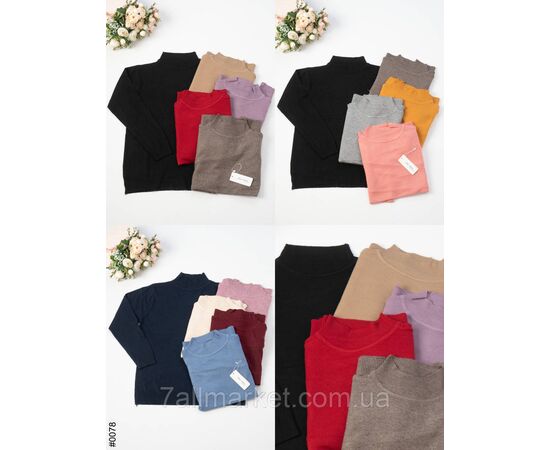 Фотография МИКС 0078-1 Женский гольф батал 54-60 универсальный (3цв) "NOWEMBER" недорого от прямого поставщика, изображение 3