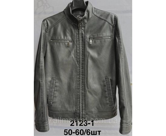 Куртка чоловіча демісезонна, шкірозамінник, розміри 50-60 (2 кв) "ANGELIS" недорого від прямого постачальника, зображення 2