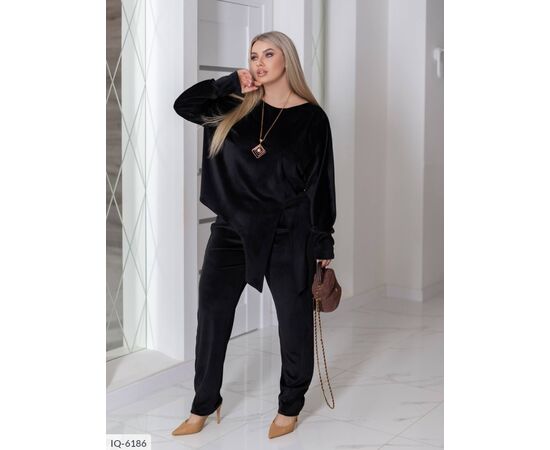 Костюм жіночий брючний великі розміри р.50-52;54-56;58-60;62-64 (4кол.) "LETTI" купити недорого від прямого постачальника, зображення 4