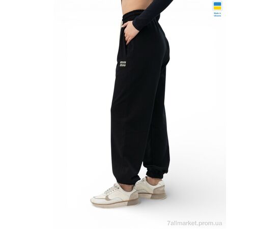 Фотография Спортивные брюки женские Весна/осень 10023MU чорний (4 шт. р.сетка 2XL-5XL) "Sport style" недорого оптом от прямого поставщика, изображение 2