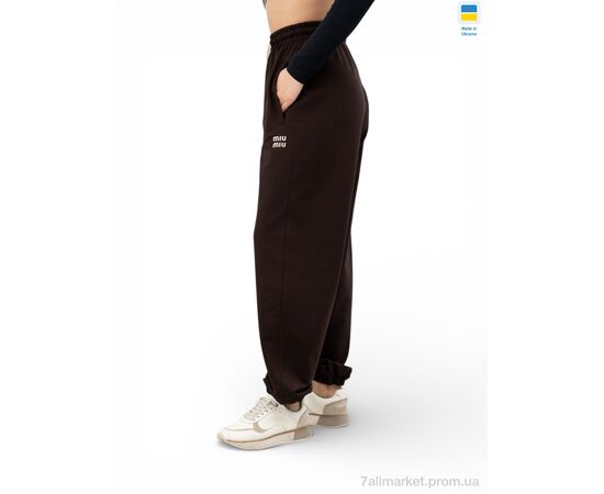 Фотография Спортивные брюки женские Весна/осень 10023MU шоколадний (4 шт. р.сетка 2XL-5XL) "Sport style" недорого оптом от прямого поставщика, изображение 2