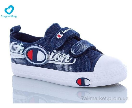 Кеди дитячі легкі Весна/осінь 1919-1 синій (6 пар р.25-30) "Comfort-baby" недорого оптом від прямого постачальника, зображення 2