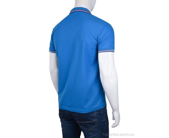 Футболка чоловіча Літо A-20 (01597) blue (5 шт. р.сіткаS-2XL) "Obuvok" недорого оптом від прямого постачальника, зображення 2