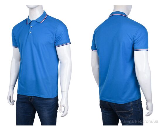 Футболка чоловіча Літо A-20 (01597) blue (5 шт. р.сіткаS-2XL) "Obuvok" недорого оптом від прямого постачальника, зображення 3