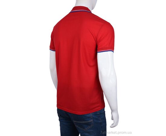 Футболка чоловіча Літо A-24 (01600) red (5 шт. р.сіткаS-2XL) "Obuvok" недорого оптом від прямого постачальника, зображення 2