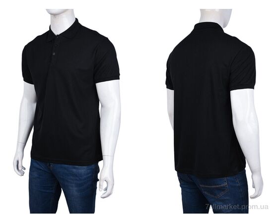 Фотография Футболка мужская Лето A-61 (01729) black (10 шт. р.сетка S-2XL) "Obuvok" недорого оптом от прямого поставщика, изображение 3