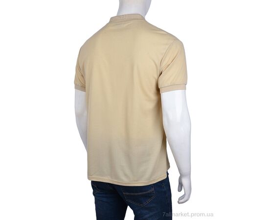 Футболка чоловіча Літо A-66 (01726) beige (10 шт. р.сіткаS-2XL) "Obuvok" недорого оптом від прямого постачальника, зображення 2