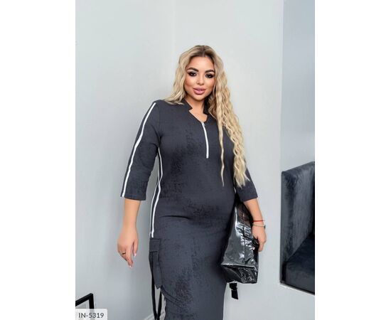 Фотография Женское платье с карманами р.46-48;50-52;54-56;58-60;62-64 (5цв) "VLADA" купить недорого от прямого поставщика, изображение 3