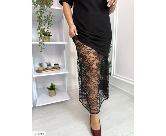 Фотография Женское нарядное платье с гипюром р.46-48;50-52;54-56;58-60;62-64 "VLADA" купить недорого от прямого поставщика, изображение 3