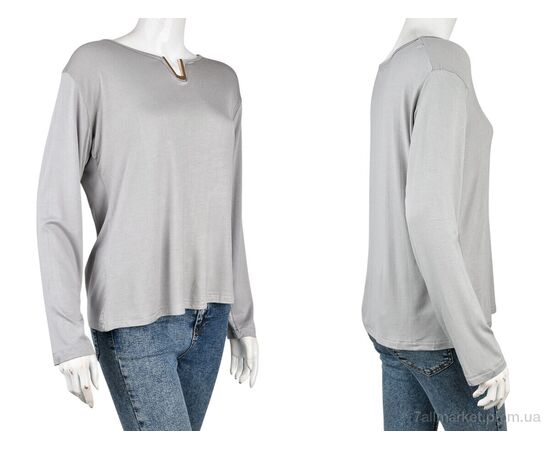 Кофта жіноча Весна/осінь B0121-7 (10982) grey (4 шт. р.сітка2XL) "Obuvok" недорого оптом від прямого постачальника, зображення 3