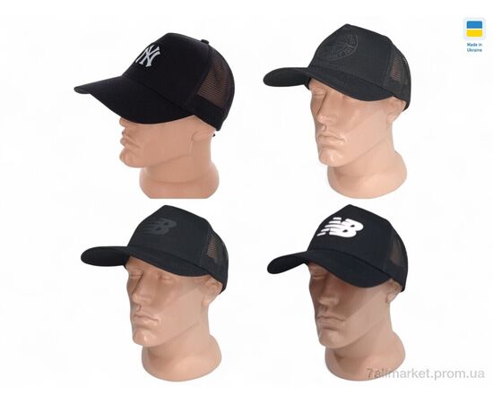 Кепка унісекс Літо 0080 mix (4 шт. р.сітка56-62) "Mabi" недорого оптом від прямого постачальника, зображення 2