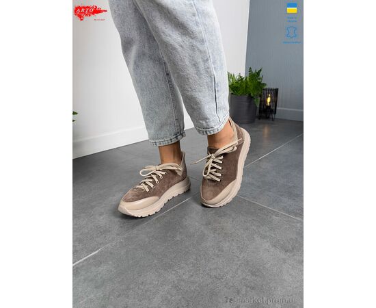 Фотография Кроссовки женские модные Весна/осень 2291 кофе з. (6 пар р.36-40) "ARTO" недорого оптом от прямого поставщика, изображение 2
