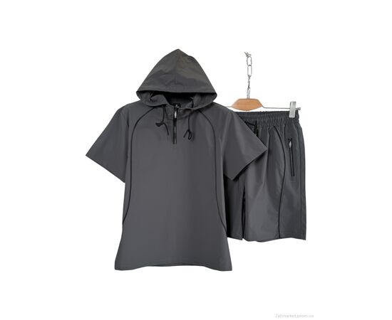 Фотография Спортивный костюм мужской Лето A163 d.grey (5 шт. р.сетка M-3XL) "OKMEL" недорого оптом от прямого поставщика, изображение 2