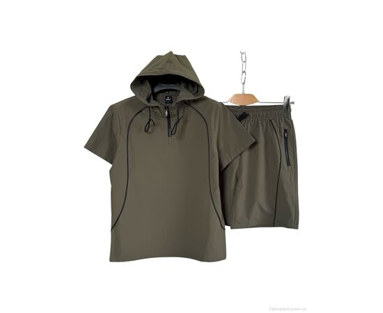 Фотография Спортивный костюм мужской Лето A163 khaki (5 шт. р.сетка M-3XL) "OKMEL" недорого оптом от прямого поставщика, изображение 2