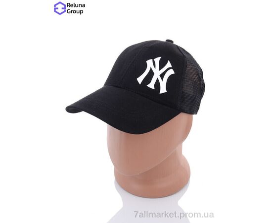 Кепка унісекс Літо WQ005-8 black (3 шт. р.сітка) "Reluna Group" недорого оптом від прямого постачальника, зображення 2
