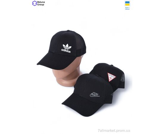 Фотография Кепка для мужчин Лето PL001-1 mix (5 шт. р.сетка One size) "Reluna Group" недорого оптом от прямого поставщика, изображение 2