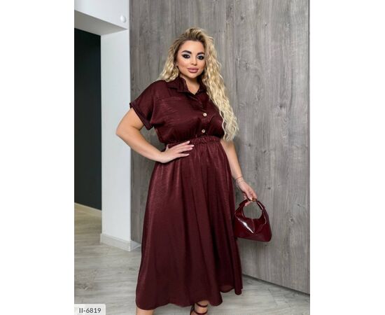 Фотография Женское платье на пуговицах р.46-48;50-52;54-56;58-50 (4цв) "VLADA" купить недорого от прямого поставщика, изображение 6