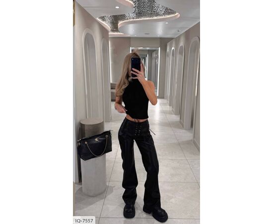 Жіночі стильні штани р.S-M;M-L (2кол.) "ANNVER" купити недорого від прямого постачальника, зображення 10