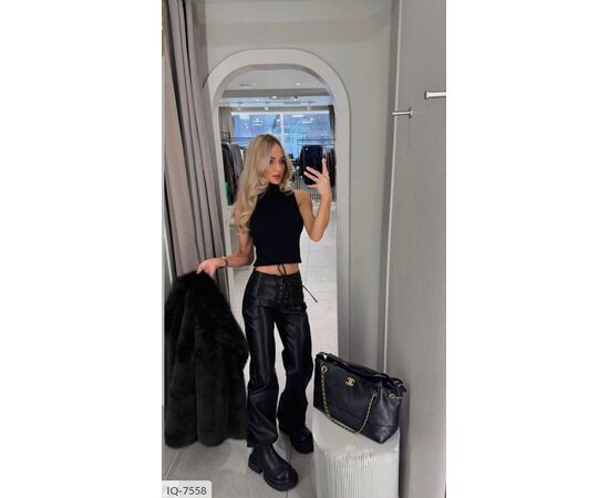 Жіночі стильні штани р.S-M;M-L (2кол.) "ANNVER" купити недорого від прямого постачальника, зображення 11