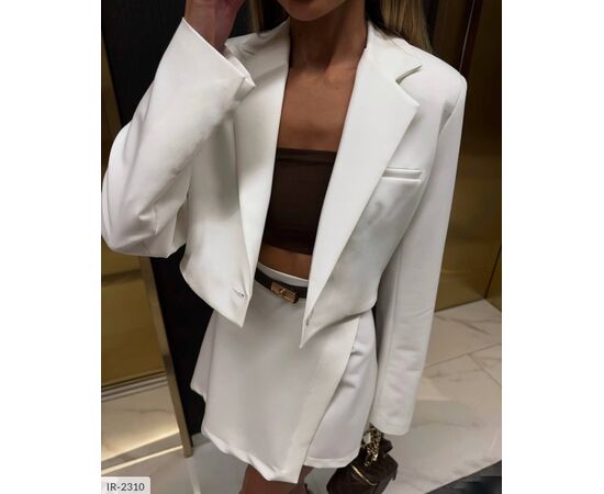 Фотография Женский классический костюм юбка+пиджак р.S-M;M-L (2цв) "ANNVER" купить недорого от прямого поставщика, изображение 9