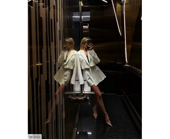 Фотография Женский классический костюм юбка+пиджак р.S-M;M-L (2цв) "ANNVER" купить недорого от прямого поставщика, изображение 7