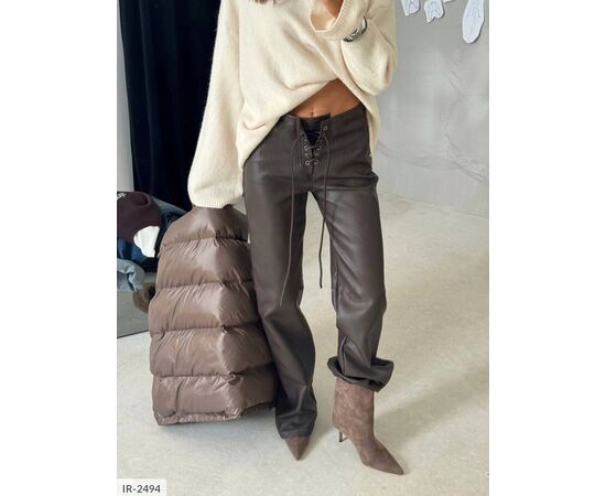 Жіночі стильні штани р.S-M;M-L (2кол.) "ANNVER" купити недорого від прямого постачальника, зображення 3