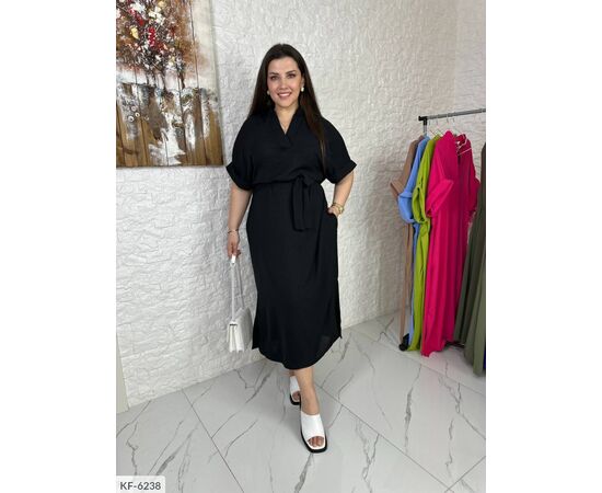 Фотография Женское платье БАТАЛ р.46-48;50-52;54-56;58-60;62-64 (5цв) "VLADA" купить недорого от прямого поставщика, изображение 3