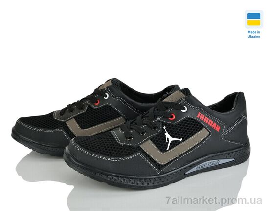 Фотография Кроссовки мужские модные Весна/осень 333-3 чорний-олив. (8 пар р.40-45) "Paolla" недорого оптом от прямого поставщика, изображение 2